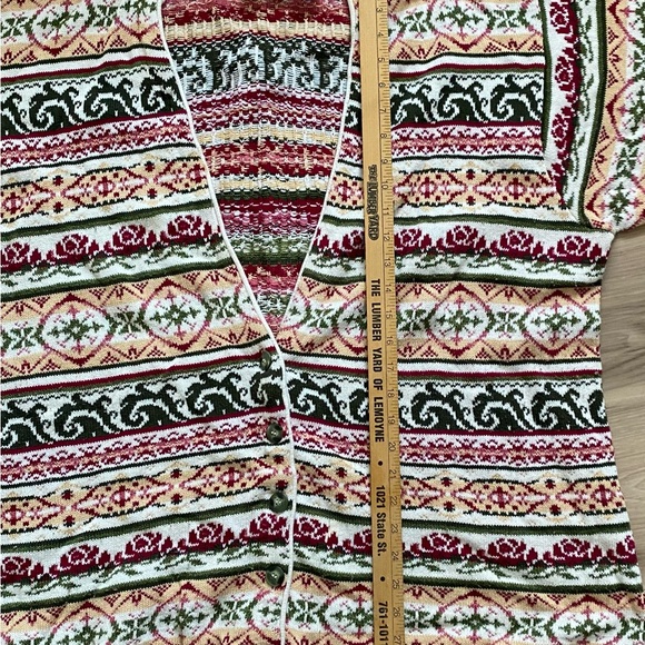 Elisabeth Liz Claiborne Women's Sweater Vintage Fair Isle Grandma Size 3x - Picture 5 of 6